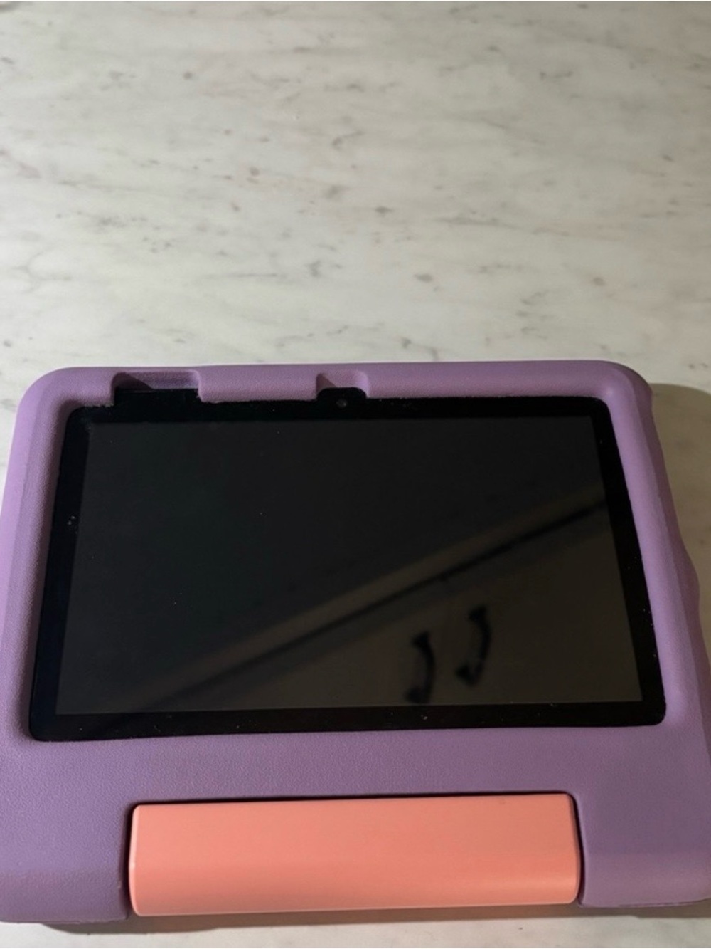 Kids Tablet Protective Case in Purple with Pink Stand